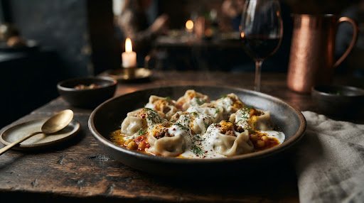 Afghan Mantu Steamed Dumplings